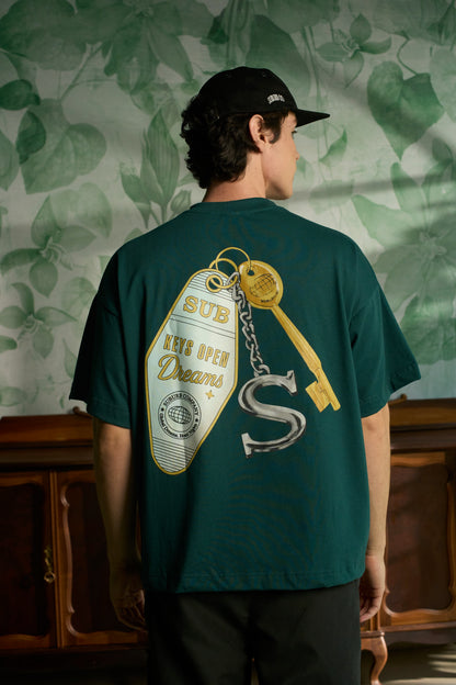 KAYCHAIN BOXY TEE VERDE