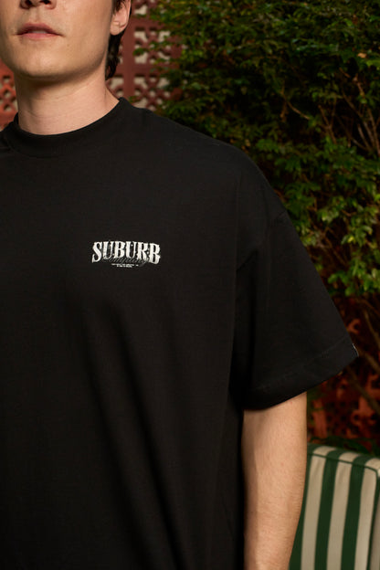 VINTAGE LOGO BOXY TEE PRETO