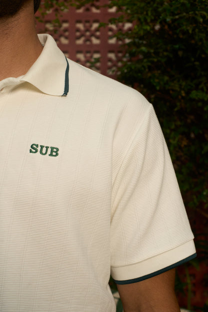 PREMIUM STRIPE POLO  BRANCO