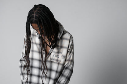 UNF FLANNEL SHIRT  CREAM