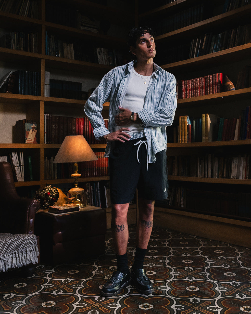 SHORT "LOGO" PRETO