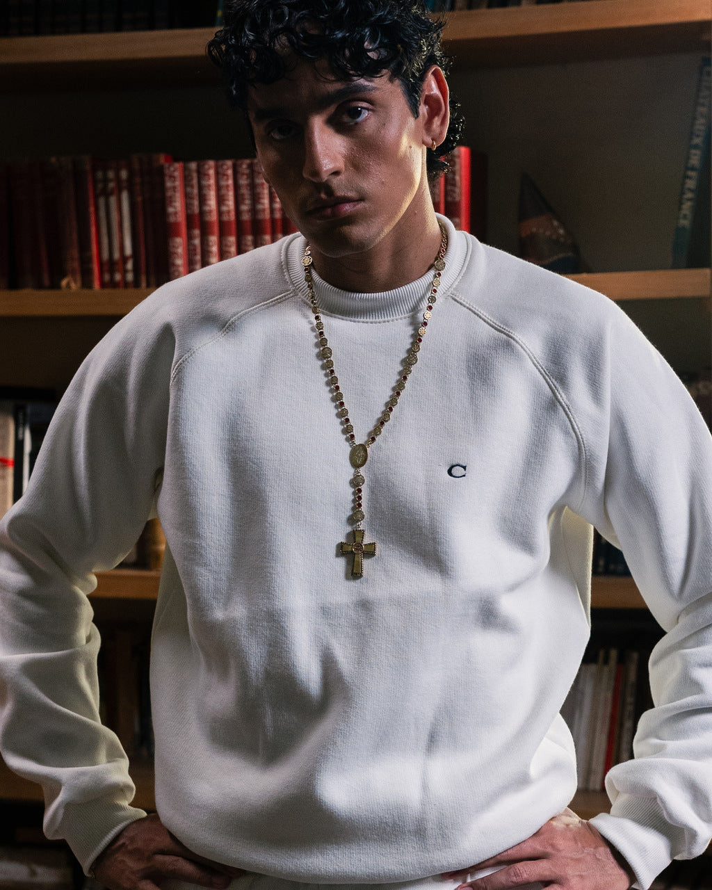 MOLETOM OFF-WHITE CREWNECK LOGO