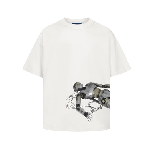 CAMISETA QC DOWN ROBOT BOXY  OFFWHITE