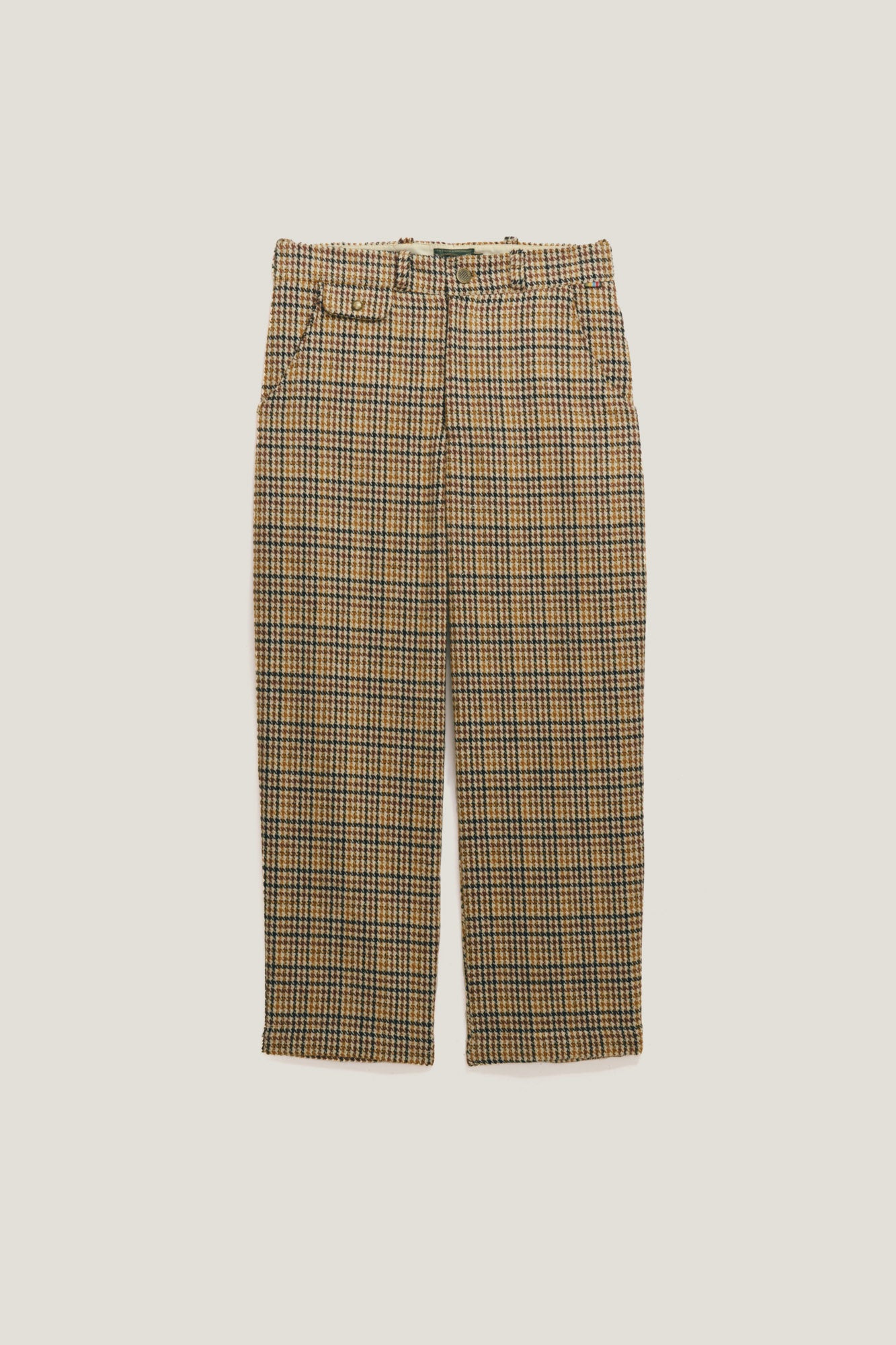 Calca Wide Chino Pied Poule