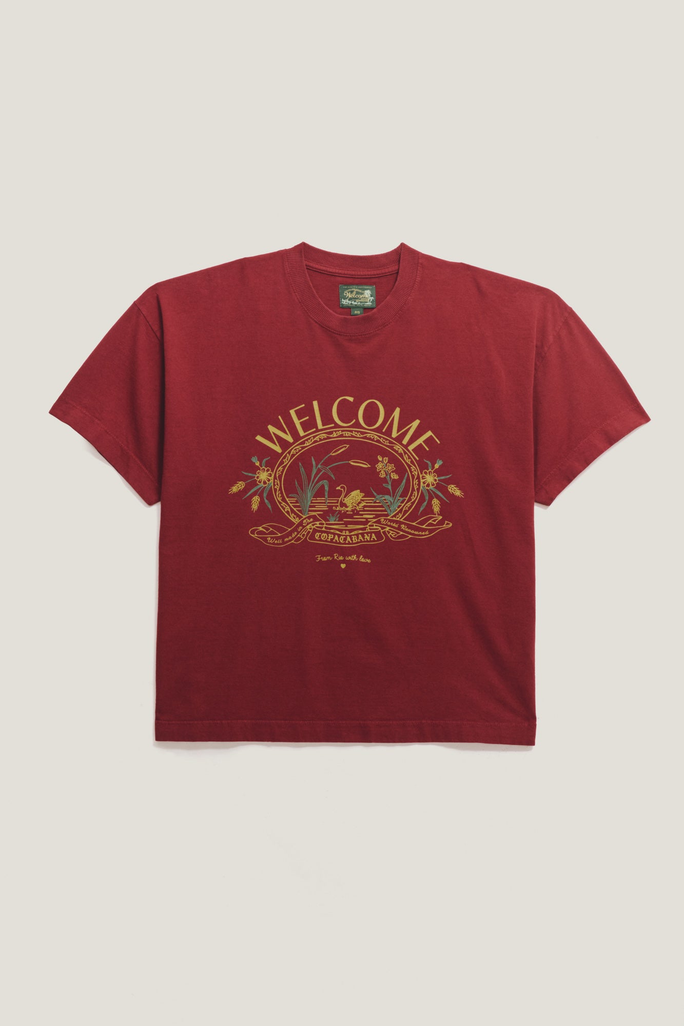 TShirt Boxy Fit Souvenir  Vinho