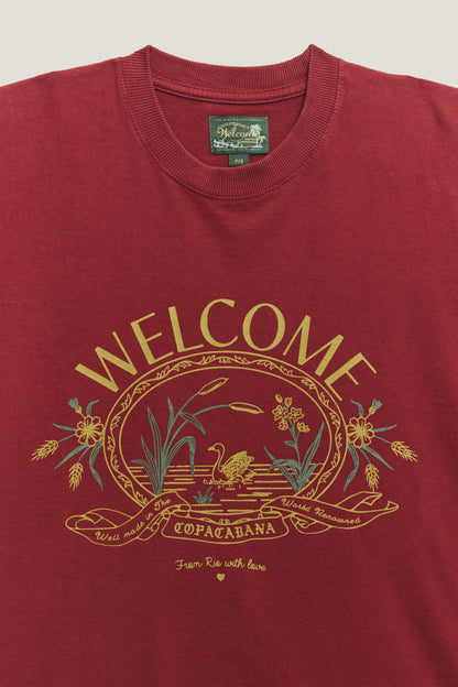 TShirt Boxy Fit Souvenir  Vinho