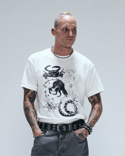 GNOSIS REGULAR GAZE TEE - OFF WHITE