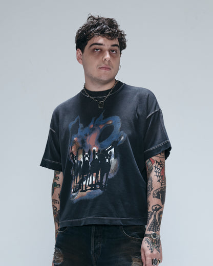 DOGTOWN BOXY TEE - FADED BLACK