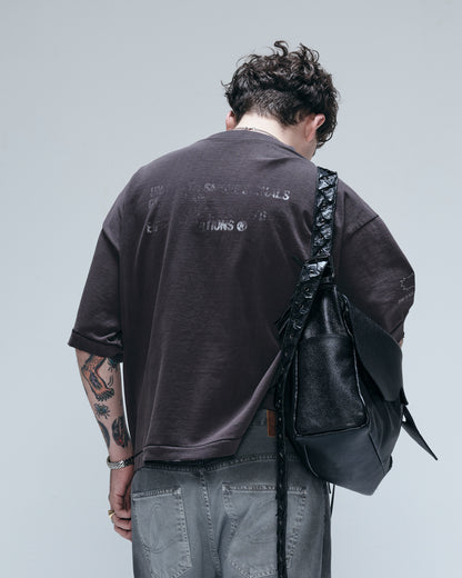 ZINE OVERBOXY HEAVY TEE - CHARCOAL