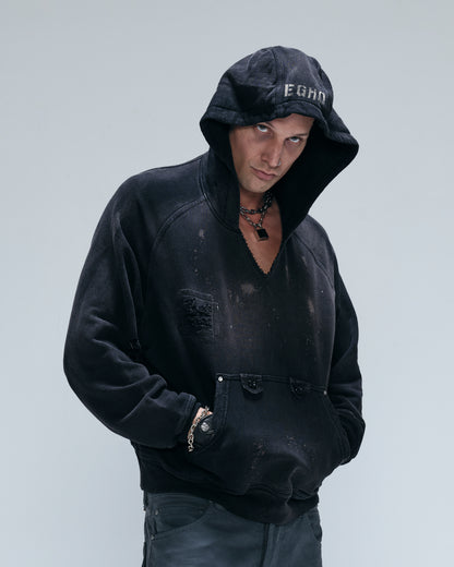 VOID HOODIE - DIRTY BLACK