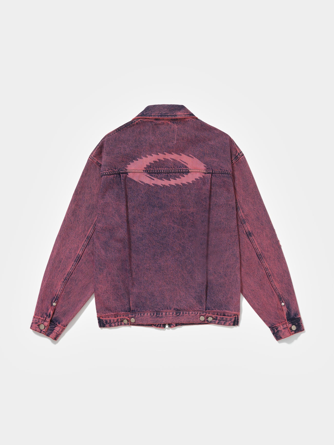 Distressed Denim Jacket  Violet