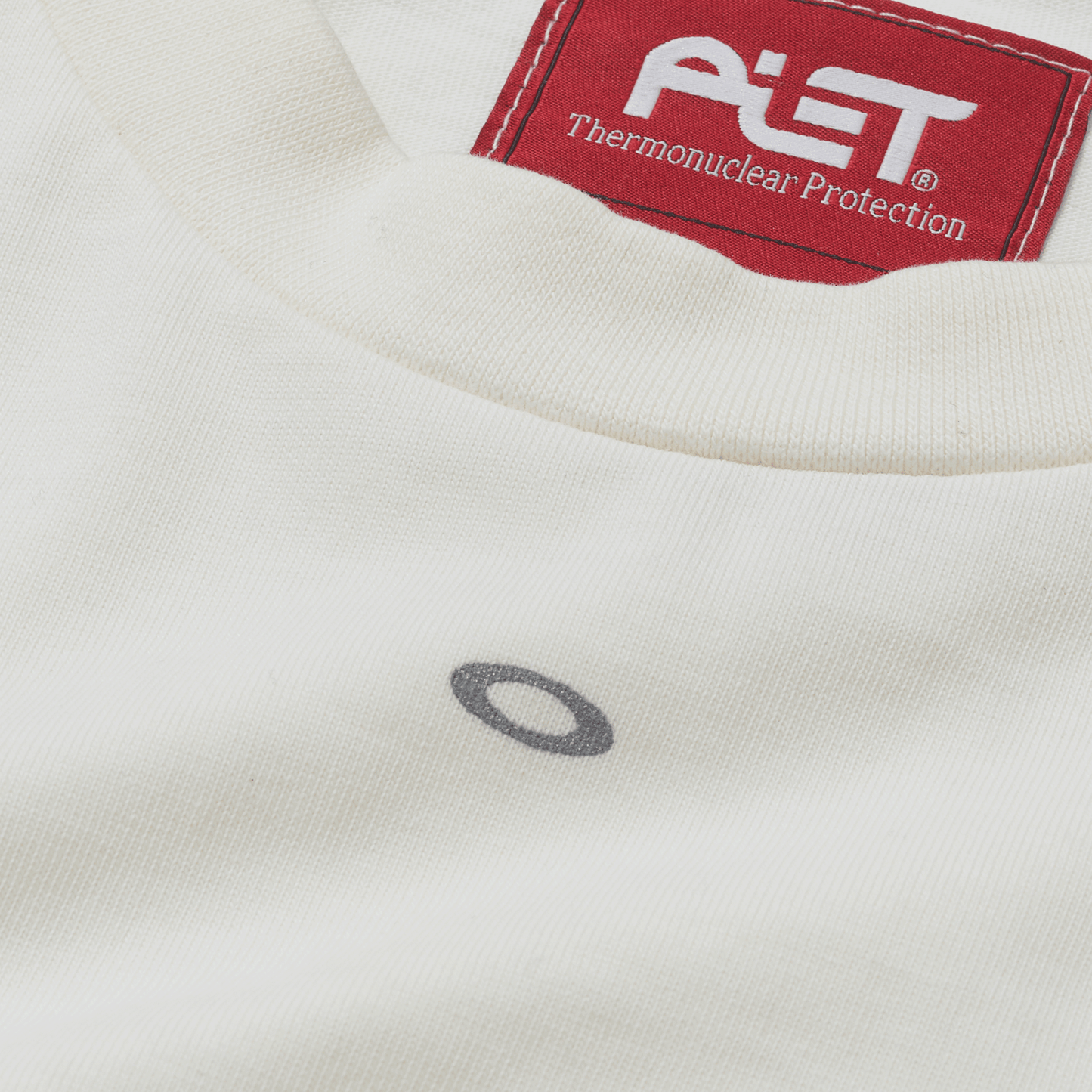 Foil Nano Logo Tshirt  Bone White