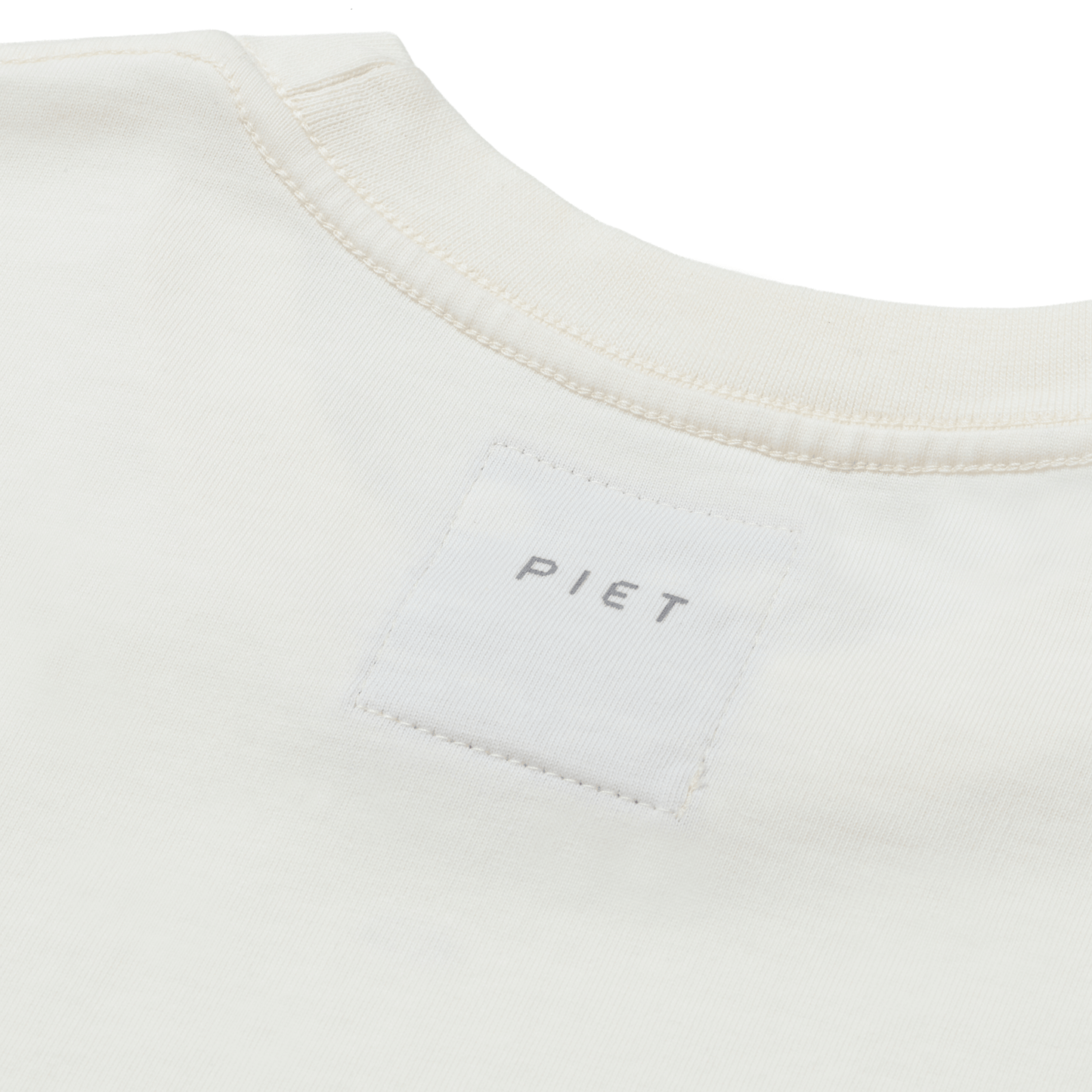 Foil Nano Logo Tshirt  Bone White