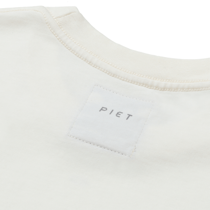 Foil Nano Logo Tshirt  Bone White