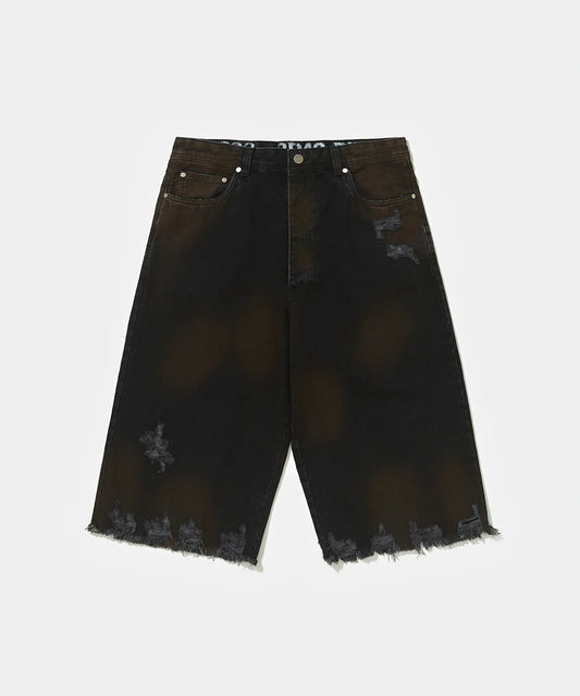 Black Denim Capri Trousers  Black Denim