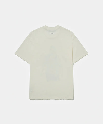 Illustrated Relaxed Barça Tshirt  Bone White