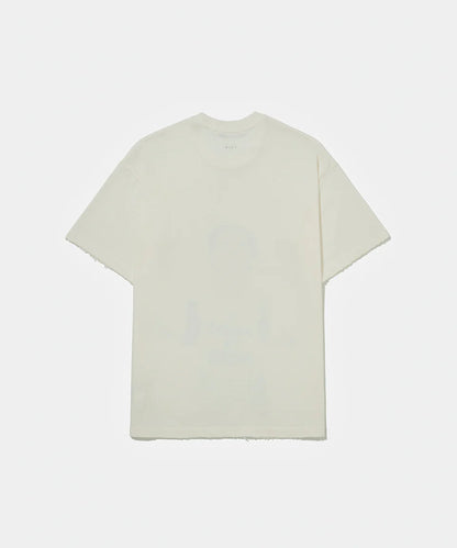 Illustrated Relaxed Jesus Tshirt  Bone White
