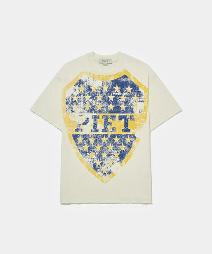 Emblem Relaxed Tshirt  Bone White