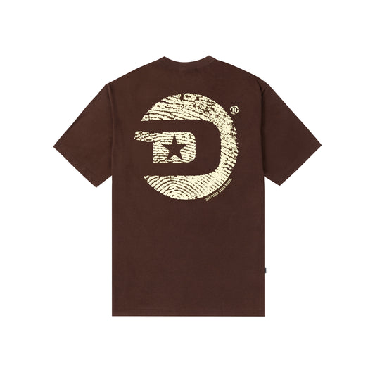 Fingerprint TShirt In Brown