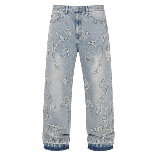 Calça Baggy Patchwork  Vintage