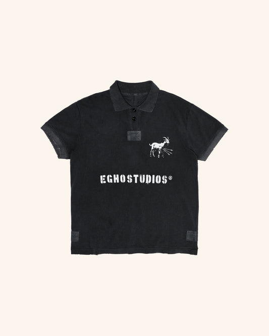 GOAT POLO - FADED BLACK