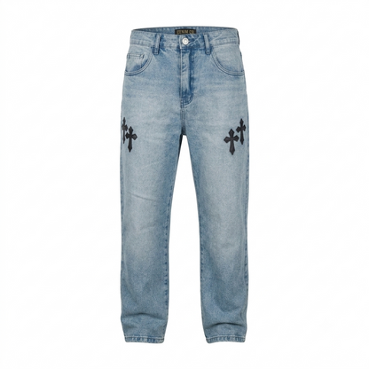 Calça Baggy Vintage Cruz Preta