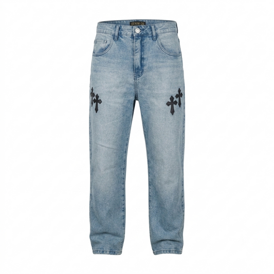 Calça Baggy Vintage Cruz Preta