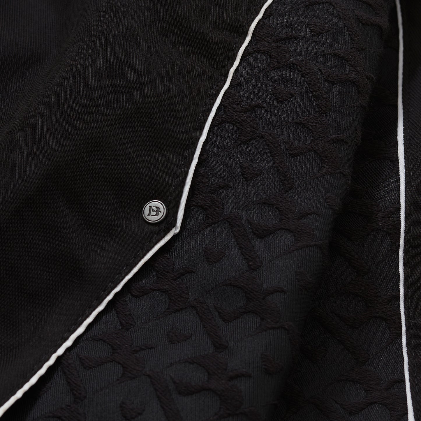 Jaqueta Pattern B Jacquard Preta