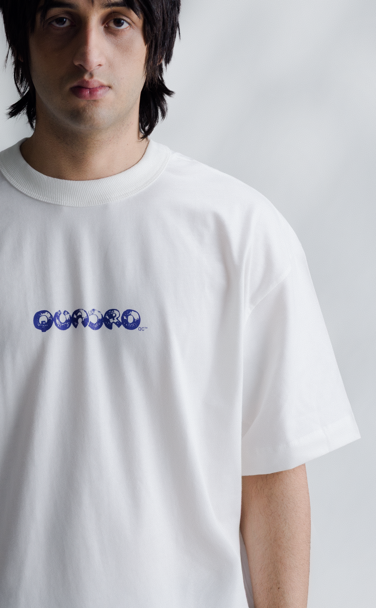 TSHIRT QUADROS CRADLE BOXY OFF WHITE