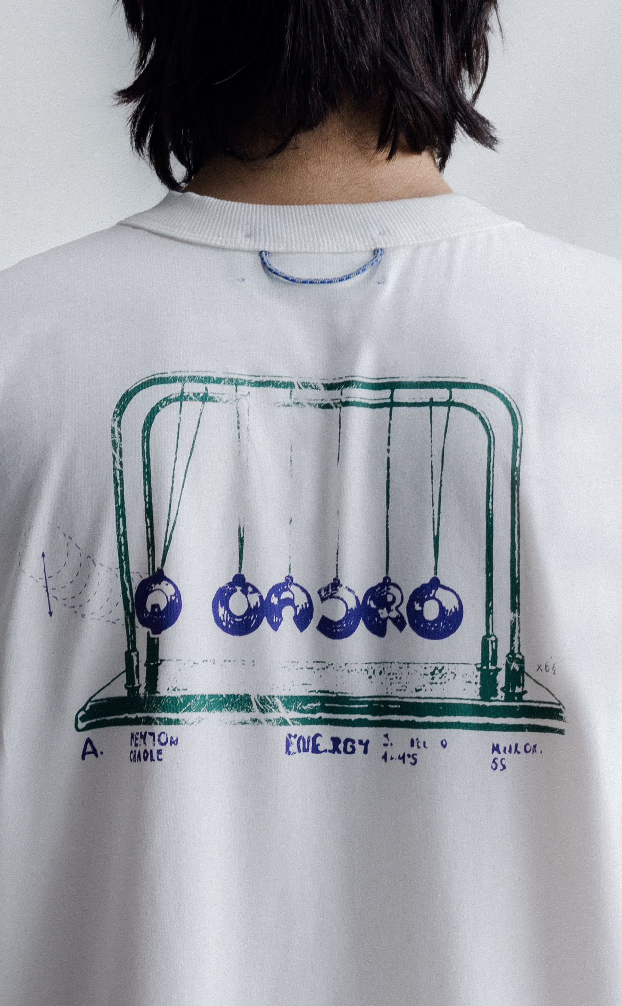 TSHIRT QUADROS CRADLE BOXY OFF WHITE