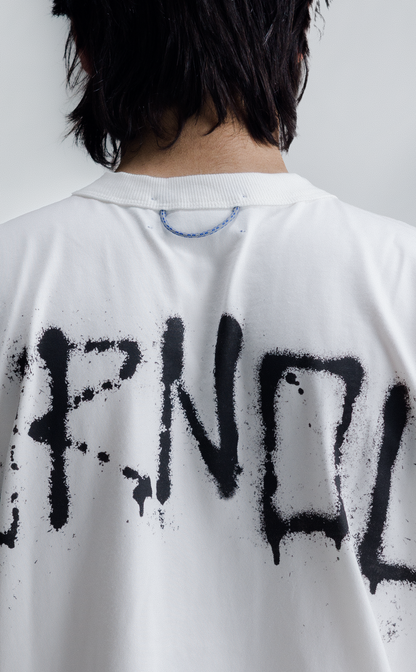 TSHIRT GRAFITE BURNOUT BOXY OFF WHITE