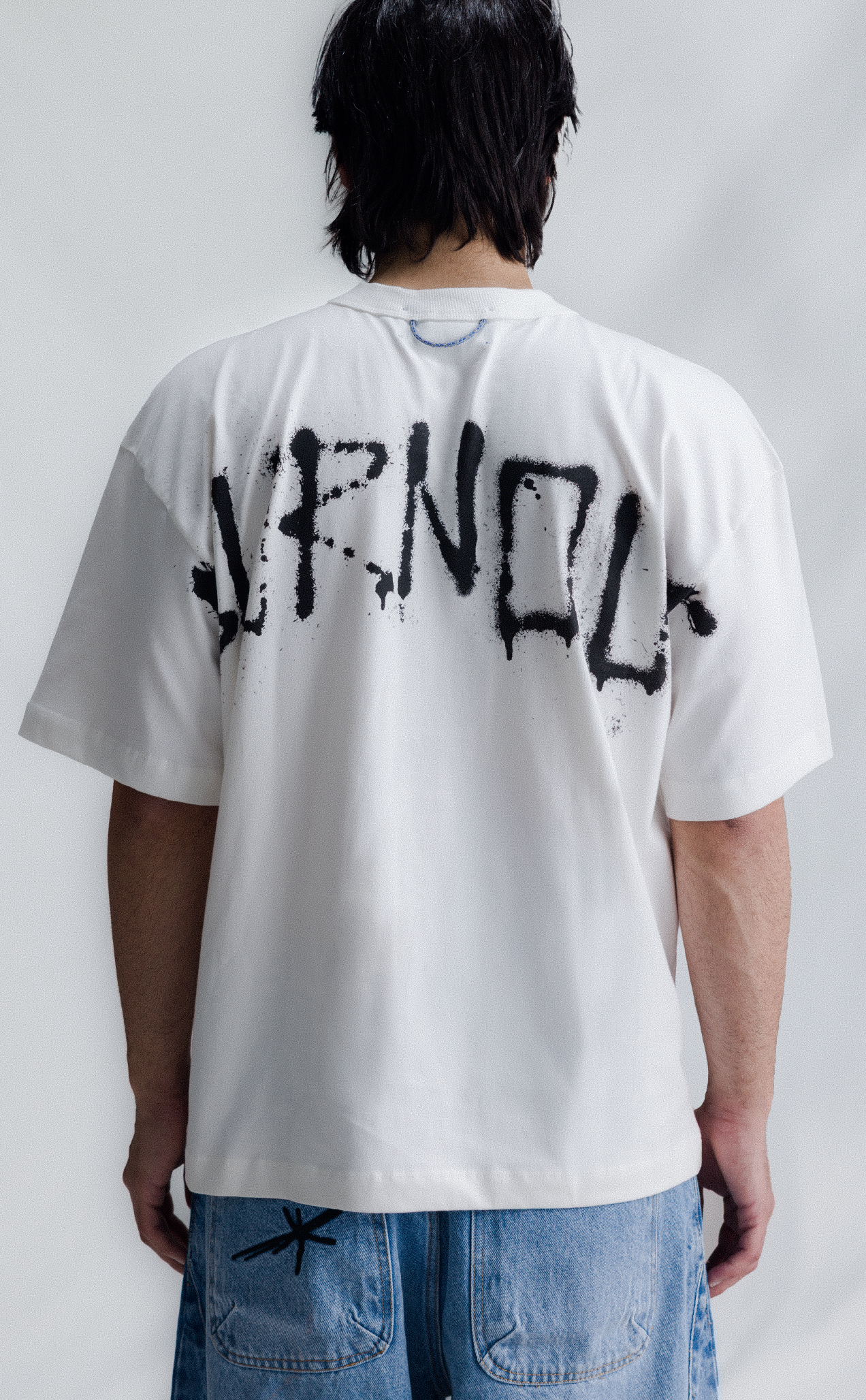 TSHIRT GRAFITE BURNOUT BOXY OFF WHITE