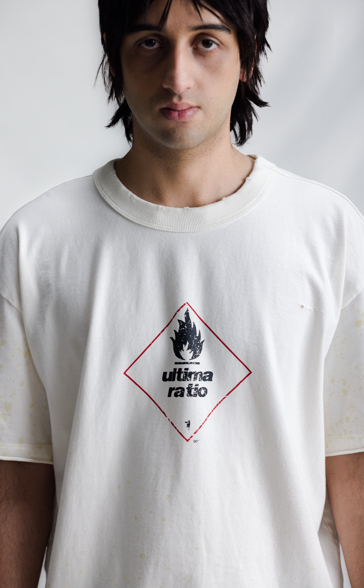 TSHIRT ULTIMA RATIO BOXY TEARED OFF WHITE