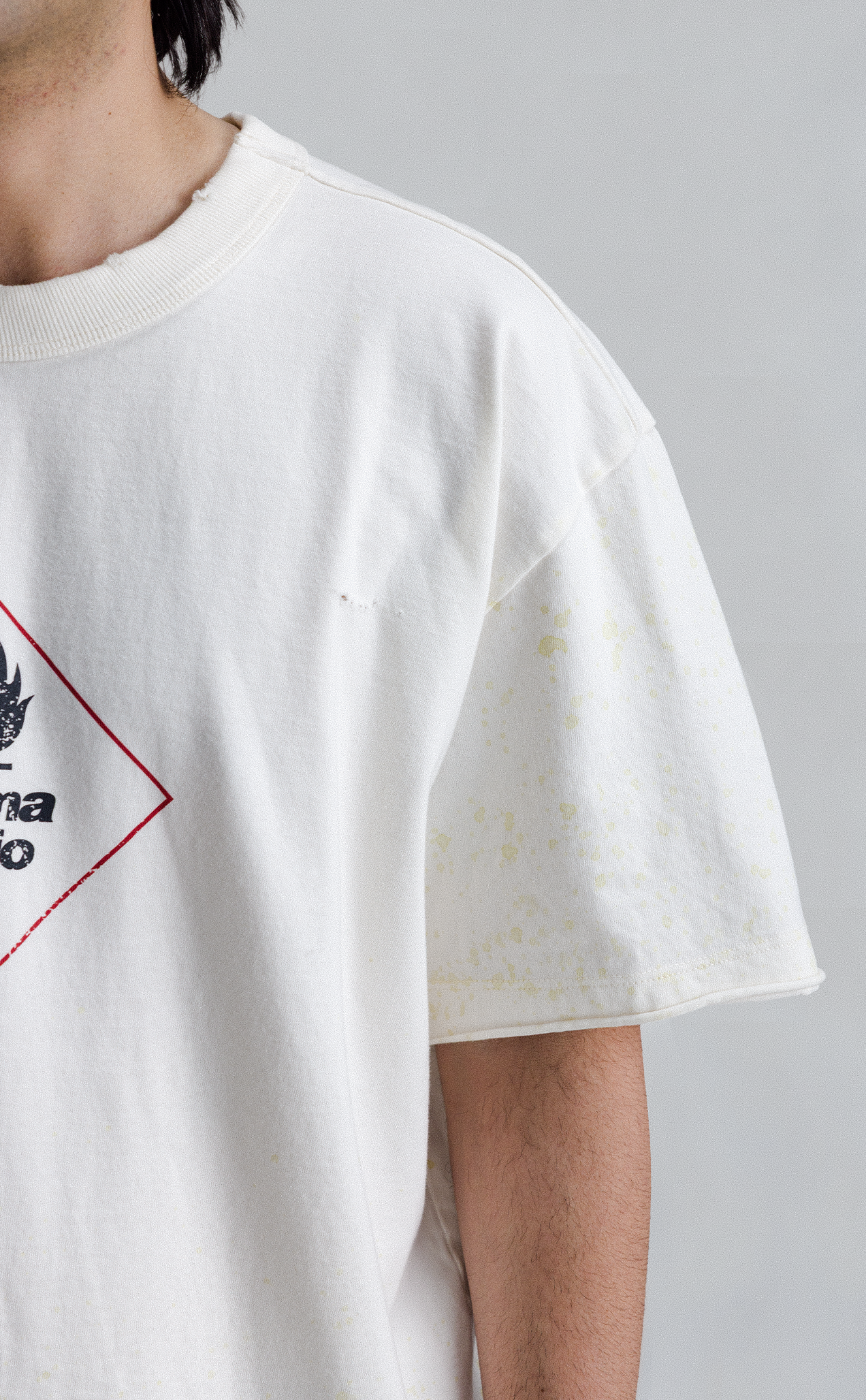 TSHIRT ULTIMA RATIO BOXY TEARED OFF WHITE