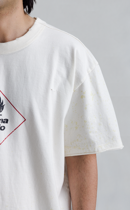 TSHIRT ULTIMA RATIO BOXY TEARED OFF WHITE