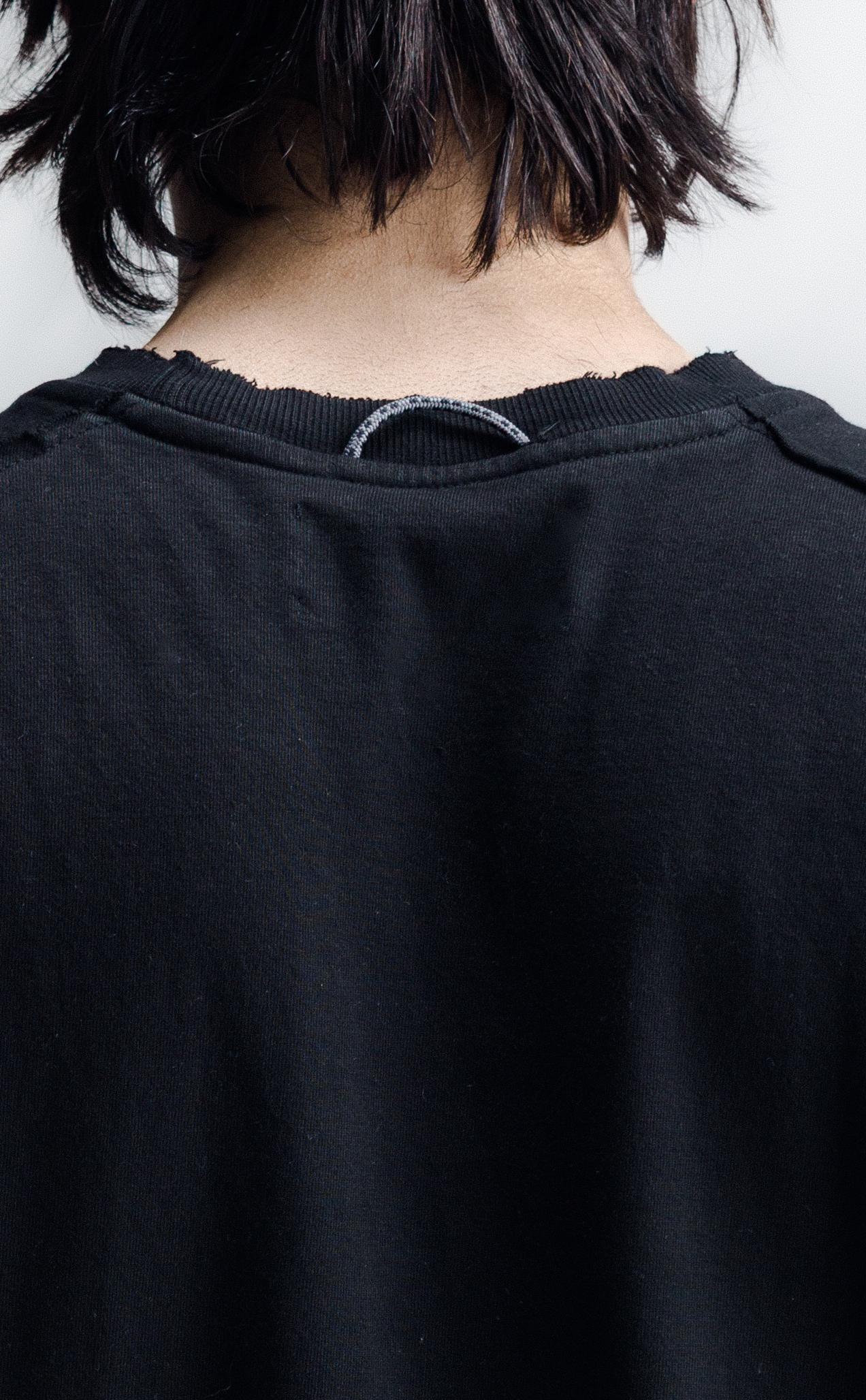TSHIRT PIQUET PLAYSOLITAIRE OVERSIZED RAGLAN BLACK