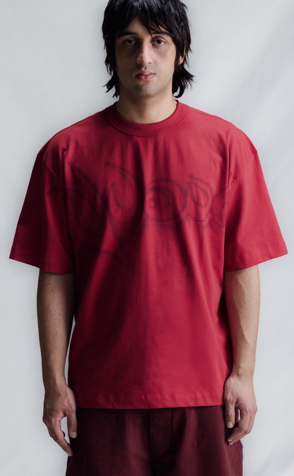 TSHIRT QUADRO TRIBE BOXY RED