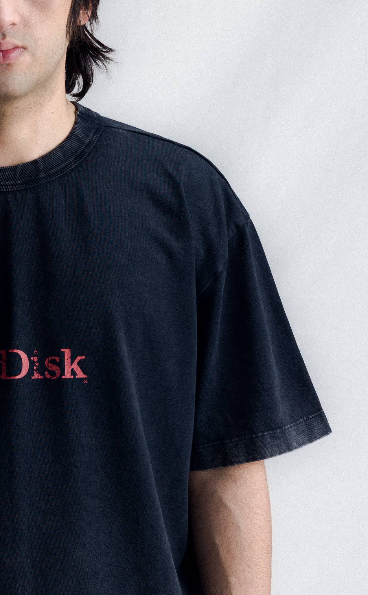 TSHIRT SADISCK BOXY WASHED GREY