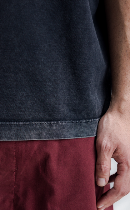 TSHIRT SADISCK BOXY WASHED GREY