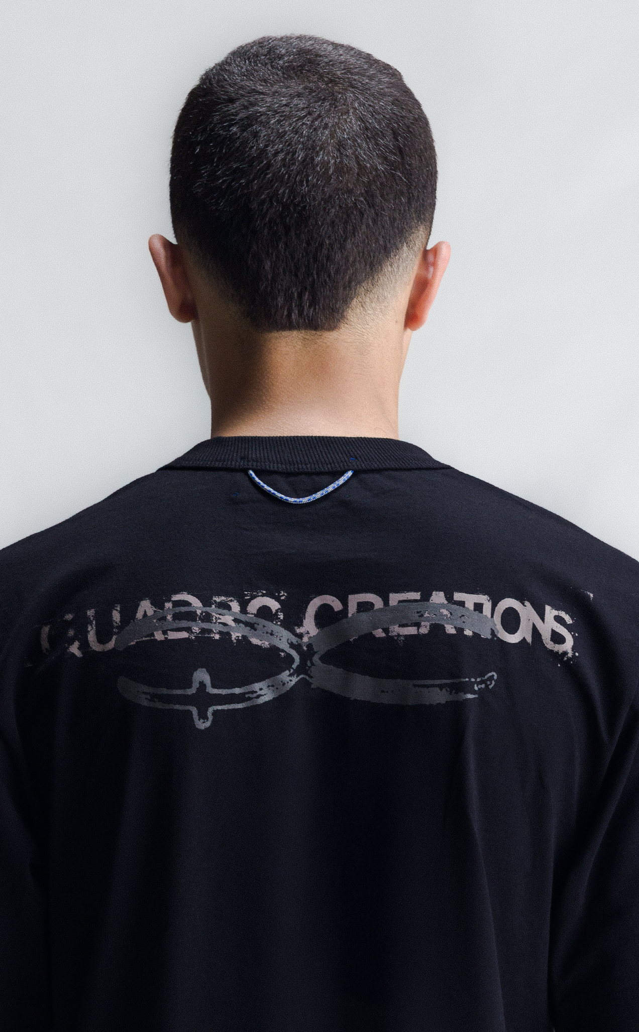 TSHIRT QUADRO CREATIONS REGULAR BLACK