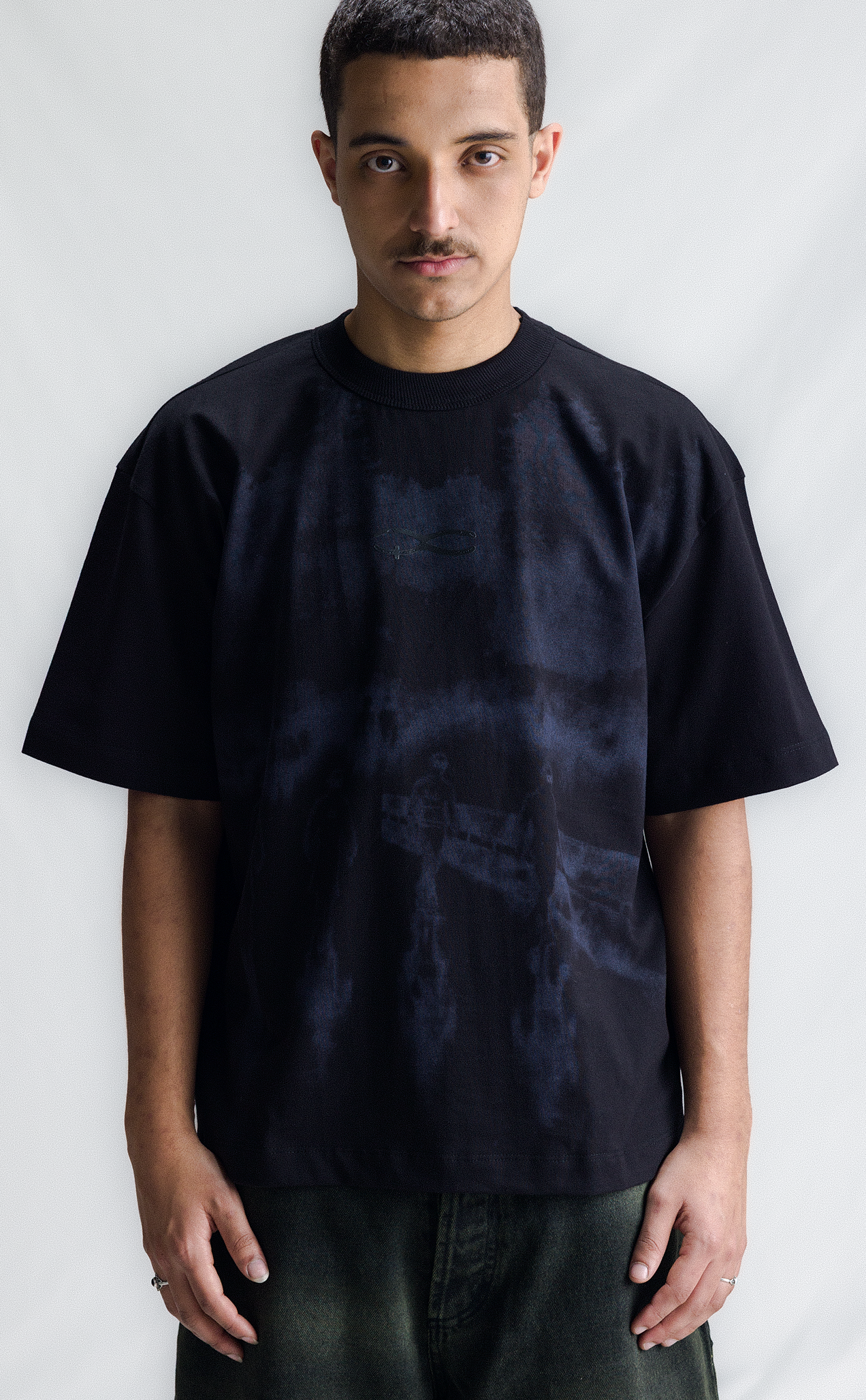 TSHIRT QC PAINT BOXY BLACK