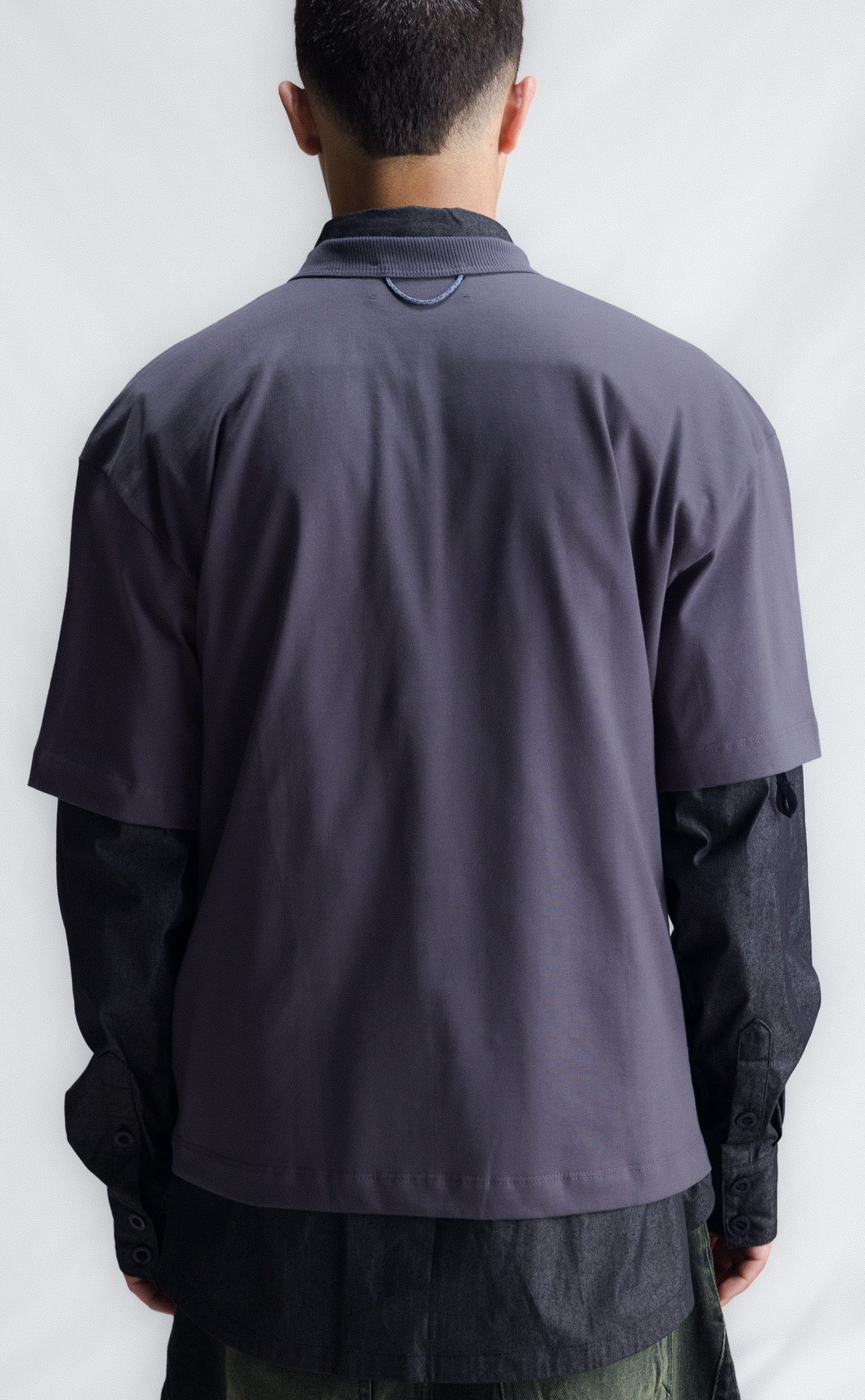 TSHIRT QUADRO TRIBE BOXY DARK GREY