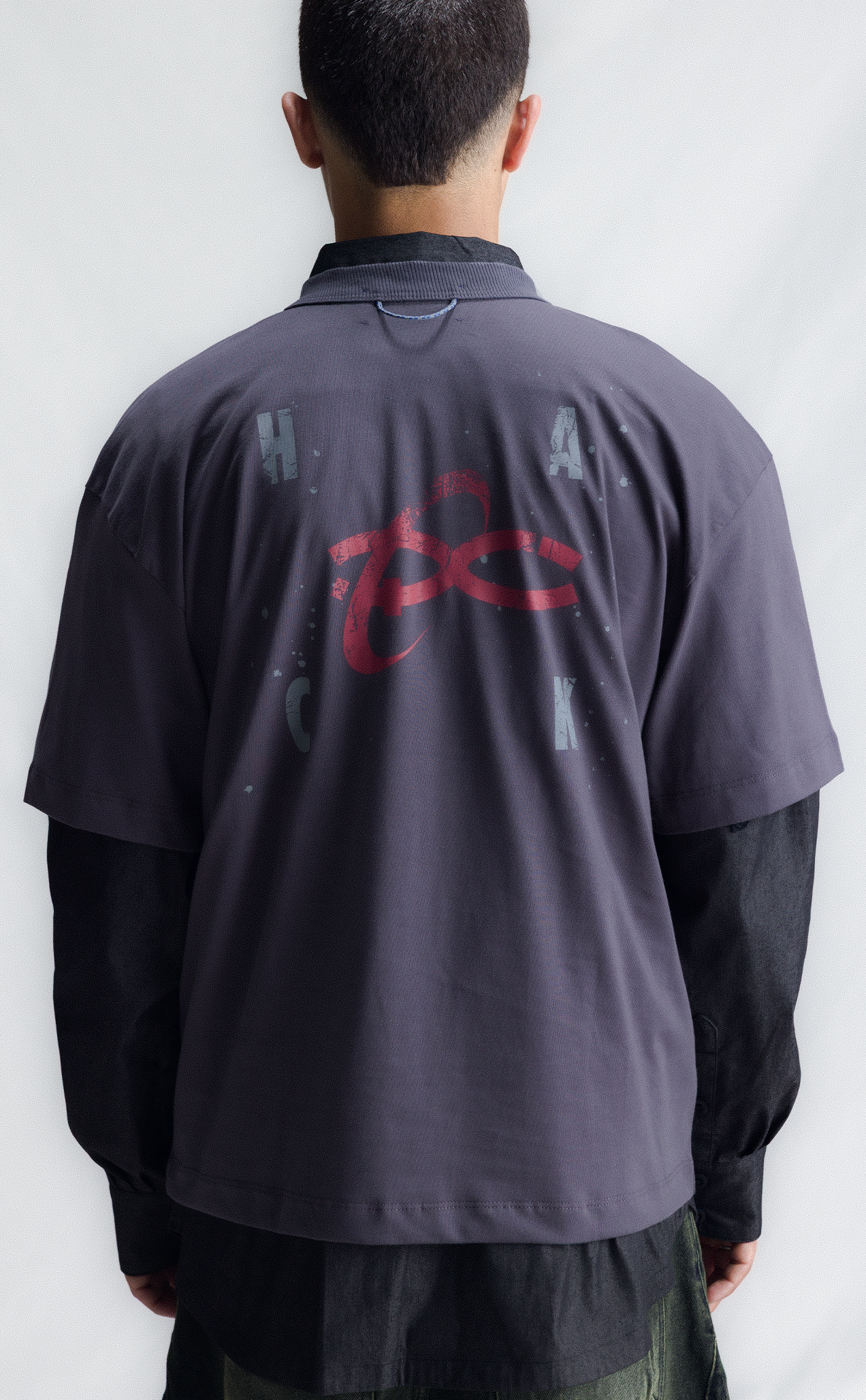 TSHIRT HACKING ACTIVITIES BOXY DARK GREY