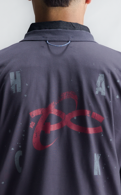 TSHIRT HACKING ACTIVITIES BOXY DARK GREY