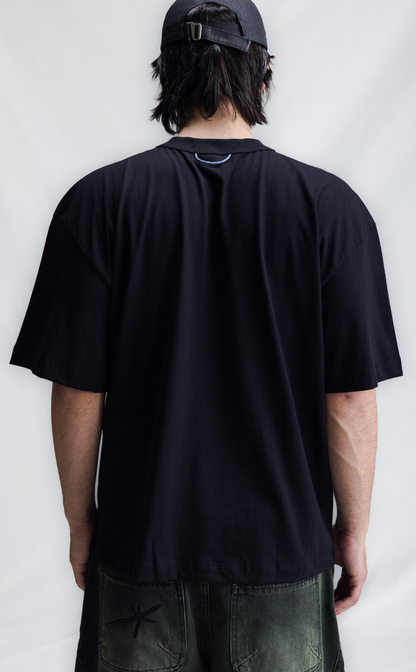 TSHIRT QC NOTES BOXY BLACK