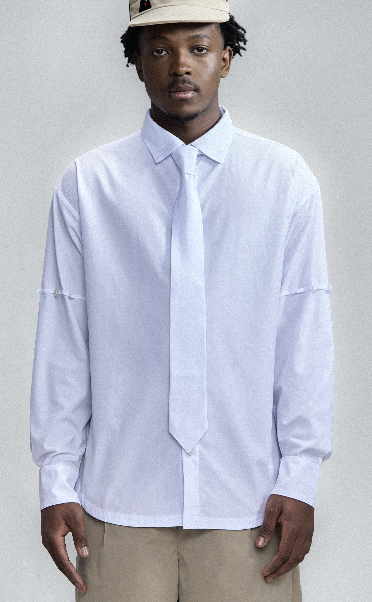 COMBAT PATCH HAT BEIGE