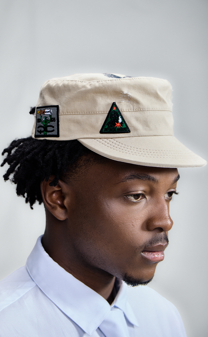 COMBAT PATCH HAT BEIGE
