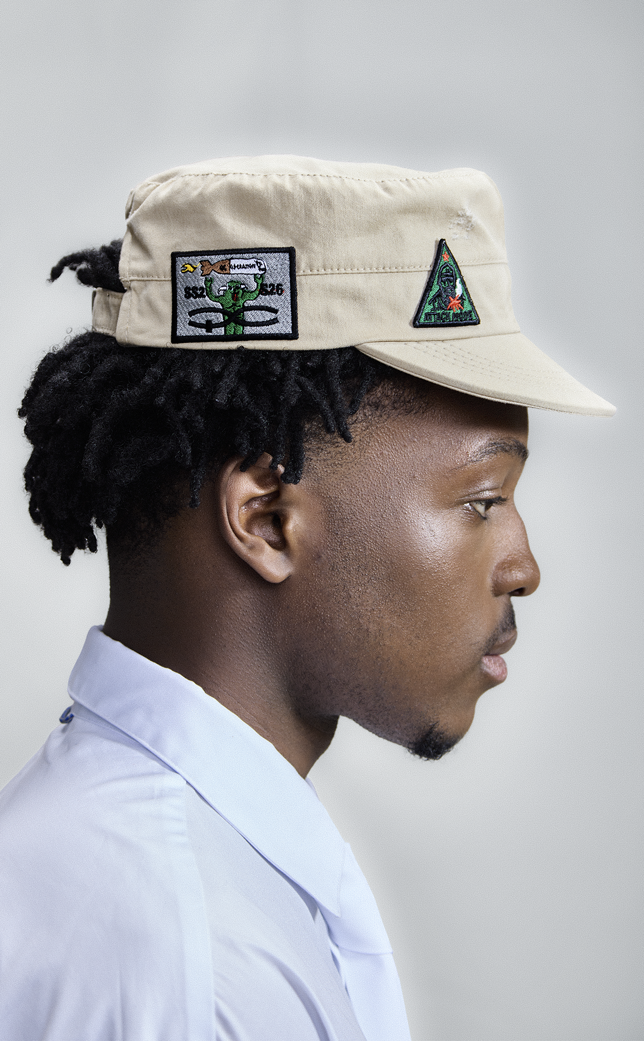 COMBAT PATCH HAT BEIGE