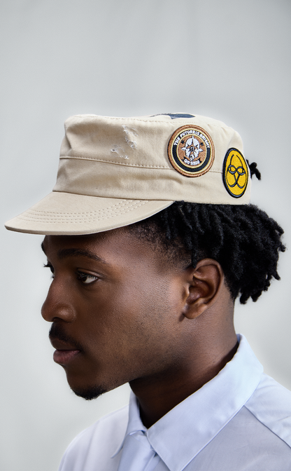COMBAT PATCH HAT BEIGE