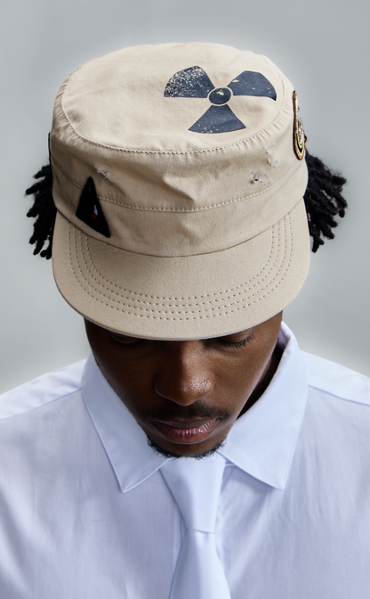 COMBAT PATCH HAT BEIGE